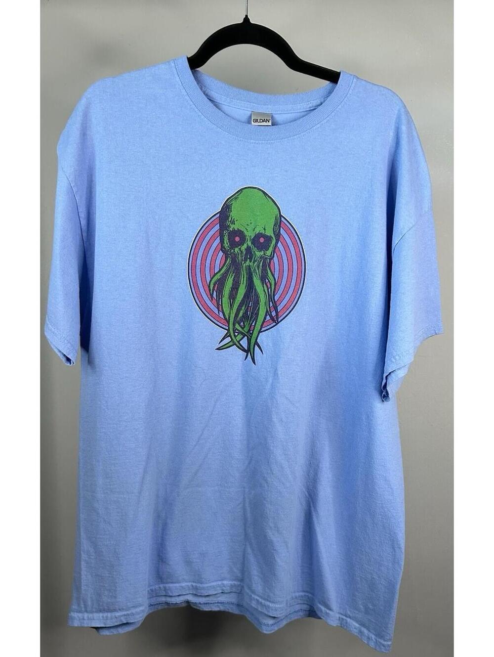 Octopus Skull Graphic T-Shirt Men’s Size XL